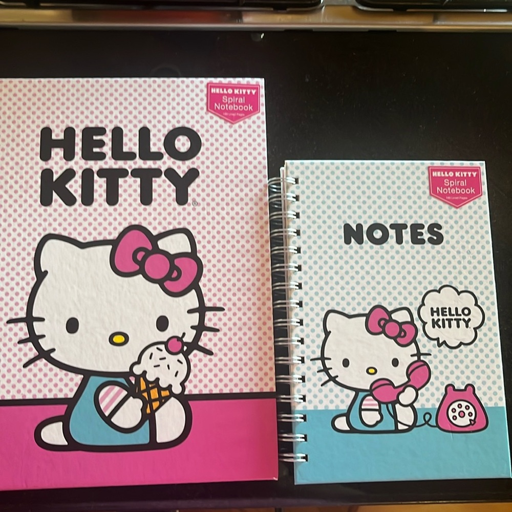 Hello Kitty spiral Notebooks